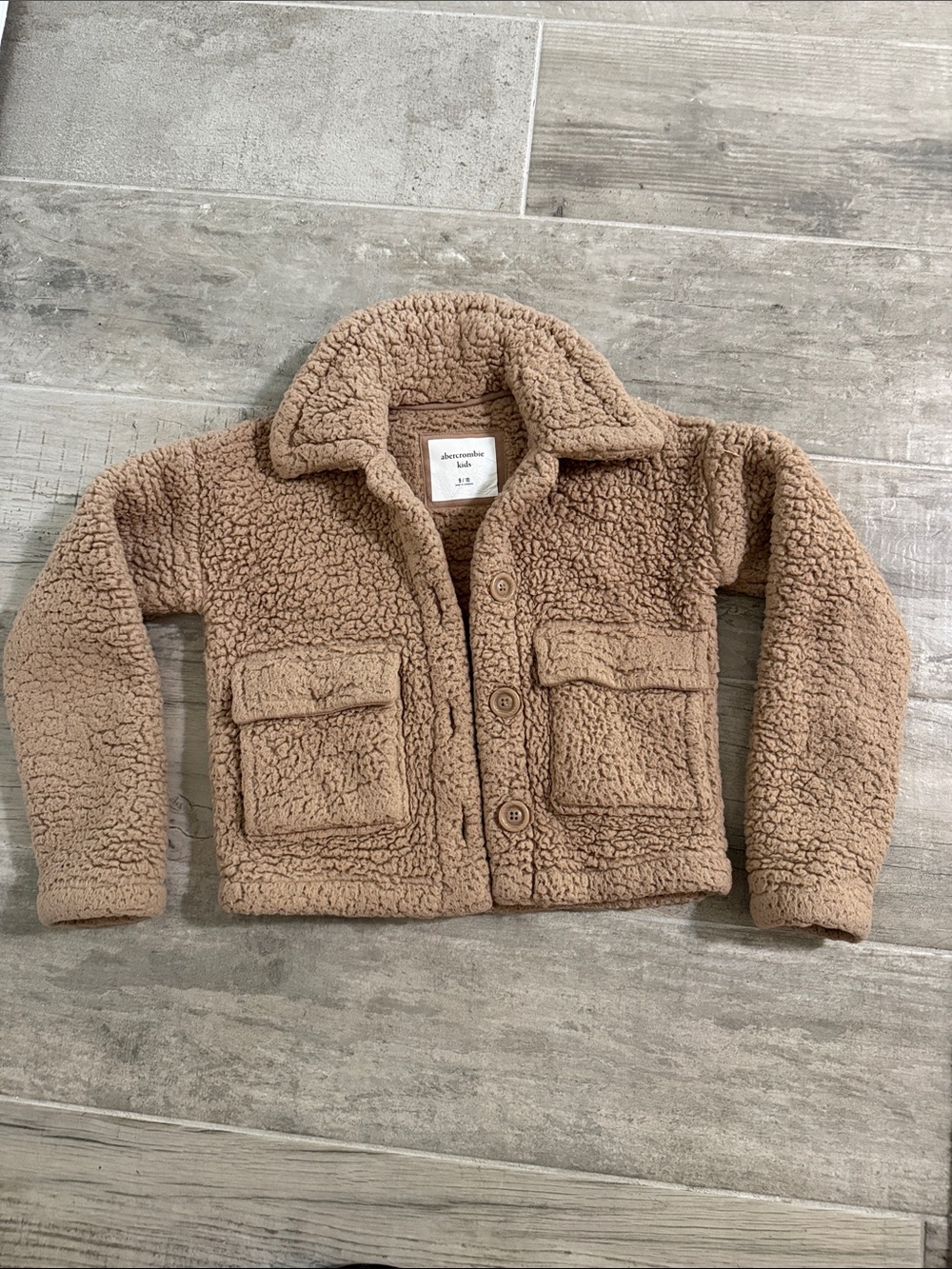 Abercrombie Kids Sherpa Jacket - Taupe